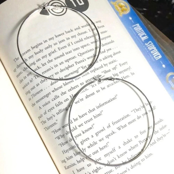 Alquimia Silver Hoop Earrings - Picture 1 of 5